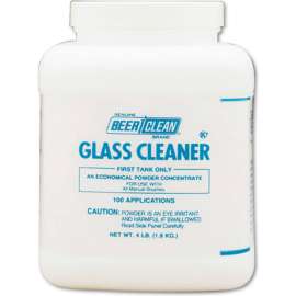 Beer Clean Glass Cleaner Powder Unscented, 64 Oz. Container, 2/Case - DRA90201