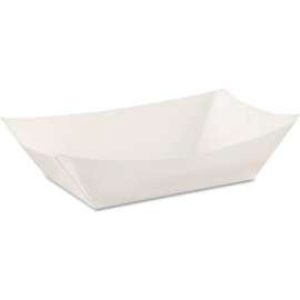 Dixie Paper Food Tray, 3 lb. Capacity, White, Pack of 500