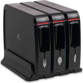 Dixie SmartStock Wrapped Cutlery Dispenser, Black