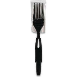 Dixie SmartStock Wrapped Refill Fork, Polypropylene, Black, Pack of 960