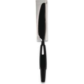 Dixie SmartStock Wrapped Refill Knife, Polypropylene, Series-W, Black, Pack of 1000
