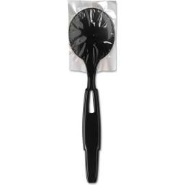 Dixie SmartStock Wrapped Heavy Weight Refill Soup Spoon, Polypropylene, Black, Pack of 960