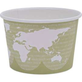 Eco-Products World Art Food Container, Seafoam, 4-1/16" Dia. x 3"H, Pack of 500