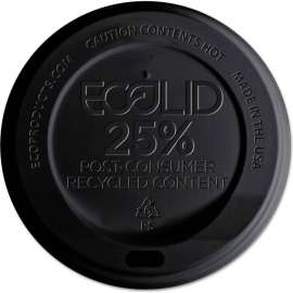 Eco Products EcoLid Recycled Hot Cup Lid For 10 oz to 20 oz Cups, Pack of 1000