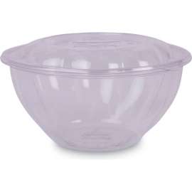 Eco-Products Renewable & Compostable Salad Bowls w/ Lids, 32 oz, Clear, Pack, of 150