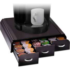 Mind Reader Anchor Coffee Pod Drawer, Fits 36 Pods, 13-7/16"W x 12-7/8"D x 2-3/4"H, Black