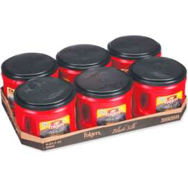Folgers Coffee, Black Silk, 24.2 oz Canister, 6/Carton