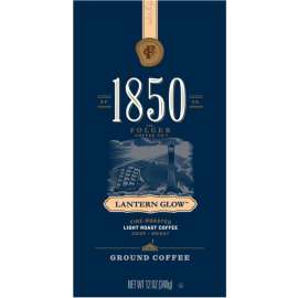 1850 Coffee, Lantern Glow, Light Roast, Ground, 12 oz Bag, 6/Carton