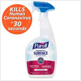PURELL Foodservice Surface Sanitizer3, 32 oz Bottle with Spray Trigger Attached, 6/Ctn