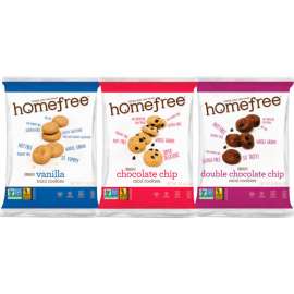 Homefree Gluten Free Mini Cookies Variety Pack, 1.1 oz/0.95 oz/1.1 oz, Pack of 210