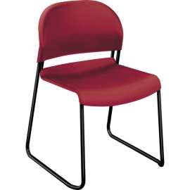 HON Ignition 2.0 4-Way Stretch Mid-Back Task Chair, Supports 300 lb, 17" to 21" Seat Height, Basalt Seat, Fog Back, White Base