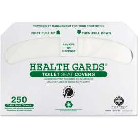 Hopseco Health Gards Green Seal Recycled Toilet Seat Covers, 250/Pack, 4 Packs/Case