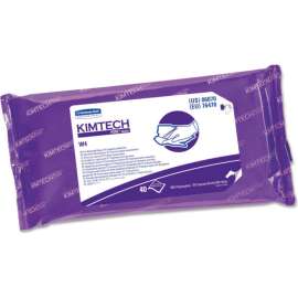 Kimtech W4 PreSat Alcohol Wipers, 70 IPA, 9" x 11", White, 40/Pack, 10/Case