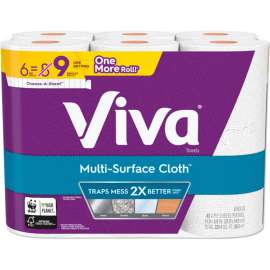 Viva Multi-Surface Cloth Choose-A-Sheet Paper Towels 11" x 5.9", White, 83/Roll, 24 Rolls/Case