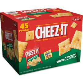 Sunshine Cheez-it Crackers, 1.5 oz. Bag, White Cheddar, 45/Carton