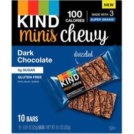 Kind Minis Chewy, Dark Chocolate, 0.81 oz, Pack of 10