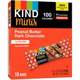 Kind Minis, Peanut Butter Dark Chocolate, 0.7 oz, Pack of 10