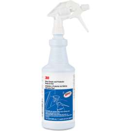 3M Ready-To-Use Glass Cleaner With Scotchgard, Apple, 32 Oz. Spray Bottle, 12/Carton