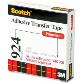 Scotch Adhesive Transfer Tape Roll, 3/4" Wide x 36yds