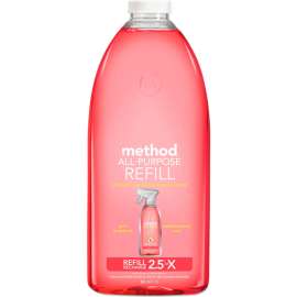 Method All Surface Cleaner, Grapefruit Scent, 68 Oz. Plastic Bottle, 6/Carton