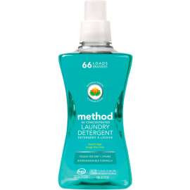Method 4X Concentrated Laundry Detergent, Beach Sage, 53.5 oz Bottle, 4 Bottles/Case - 01489