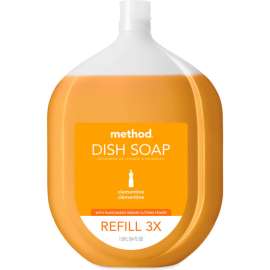 Method Dish Soap Refill Tub, Clementine Scent, 54 oz Tub, 4/Carton