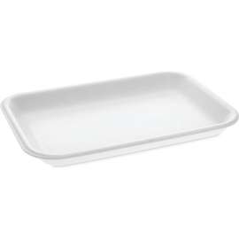 Pactiv Evergreen Supermarket Tray, White, 15/16"H, Pack of 500