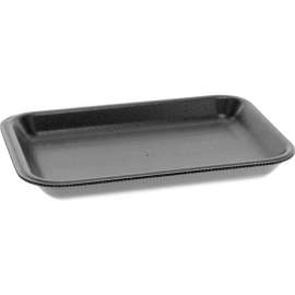 Pactiv Evergreen Supermarket Tray, Black, Pack of 500