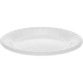 Pactiv Evergreen Placesetter Deluxe Laminated Foam Plate, 6" Dia., White, Pack of 1000