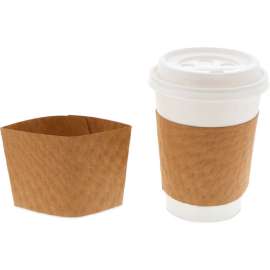 Pactiv Evergreen Hot Cup Sleeve For 10 oz to 24 oz Hot Drink Cups, Brown, Pack of 1000