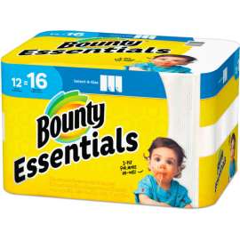 Bounty Essentials Select-A-Size Paper Towels, 2-Ply, 83 Towels/Roll, 12 Rolls/Case