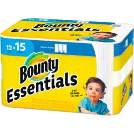 Bounty Essentials Select-A-Size Paper Towels, 2-Ply, 78 Towels/Roll, 12 Rolls/Case