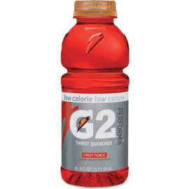 Gatorade G2 Perform 02 Low-Calorie Thirst Quencher, Fruit Punch, 20 oz Bottle, 24/Carton