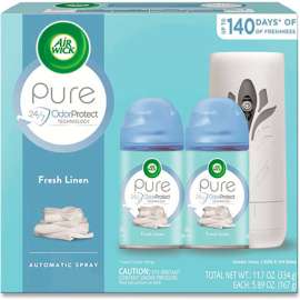 Air Wick Freshmatic Ultra Automatic Pure Starter Kit, Tropical Flowers, White/Gray, Pack of 4