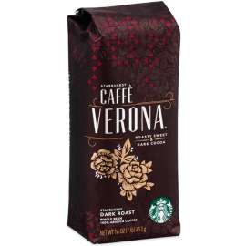 Starbucks Bold Whole Bean Coffee, Caffe Verona , 1 lb, Pack of 6