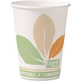 Dart Bare by Solo Eco-Forward Paper Hot Drink Cups, 12 oz, Pack of 1000