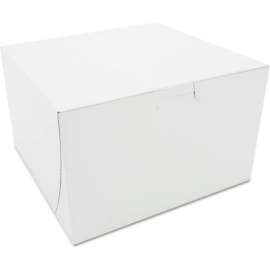 Bakery Boxes 8" x 8" x 5" White - 100 Pack