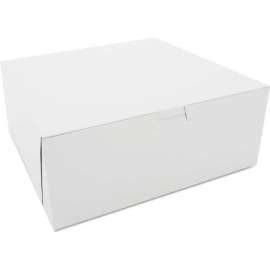 Bakery Boxes 10" x 10" x 4" White - 100 Pack