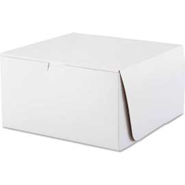 Bakery Boxes 10" x 10" x 5-1/2" White - 100 Pack