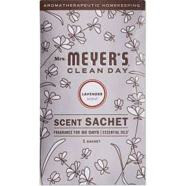 Mrs. Meyer's, Clean Day Scent Sachets, Lavender, 0.05 lbs Sachet, 18/Carton
