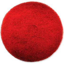 SC Johnson Professional EZ Care Heavy Duty Scrub Pad, 17" Dia., Red/Gray, Pack of 5