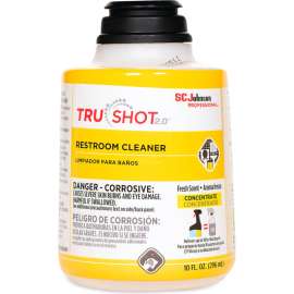 SC Johnson Professional, TruShot 2.0 Restroom Cleaner, Fresh Scent, 10 oz Cartridge, 4/Carton