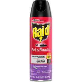 Raid Ant and Roach Killer, 17.5 oz Aerosol, Lavendar, 12/Carton