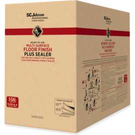 SC Johnson Professional Ready-To-Use Floor Finish Plus Sealer, Light Fresh Scent, 5 Gal. Bag-in-Box