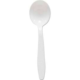 SOLO SCCGBX8SW, Guildware Soup Spoons, Polystyrene, White, 1000/Carton