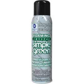 Simple Green Foaming Crystal Industrial Cleaner and Degreaser, 20 oz. Aerosol, 12 Cans/Case