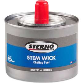 Sterno Chafing Fuel Can w/ Stem Wick, Methanol, 6 Hr Burn, 1.89 g, Pack of 24