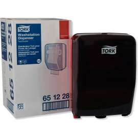 Tork Washstation Paper Dispenser, Red/Smoke