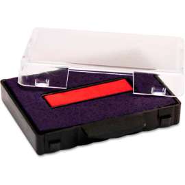 U. S. Stamp & Sign Trodat T5430 Stamp Replacement Ink Pad, 1 x 1 5/8, Red/Blue