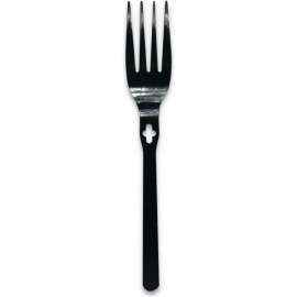 WeGo Polystyrene Fork, 18"L, Black, Pack of 1000
